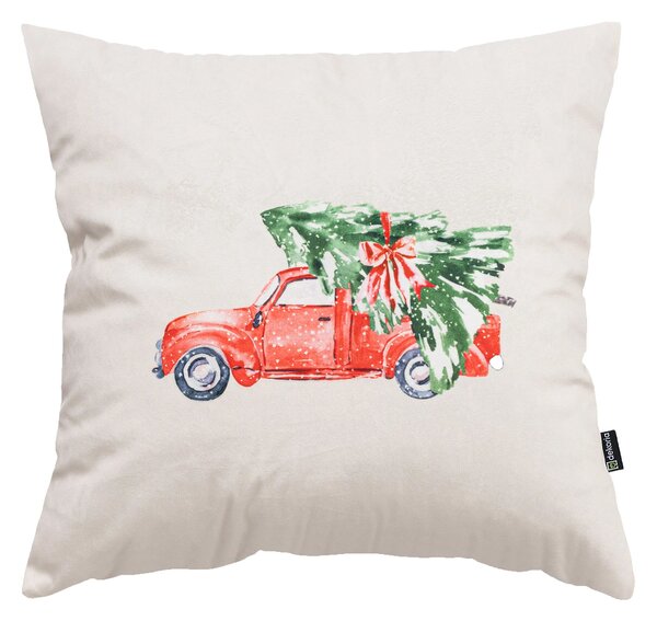 Obliečka na vankúš Christmas Car 43x43 cm