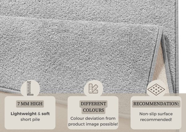 Svetlosivý behúň 80x200 cm Fancy – Hanse Home