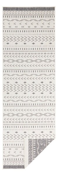 Sivo-krémový vonkajší koberec NORTHRUGS Kuba, 250 x 80 cm