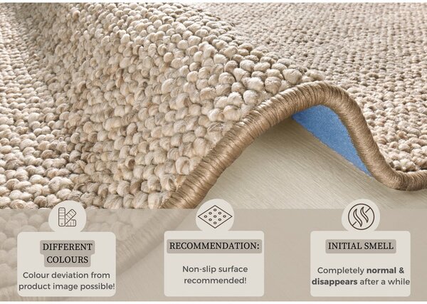 Svetlohnedý behúň 80x200 cm Wolly – BT Carpet