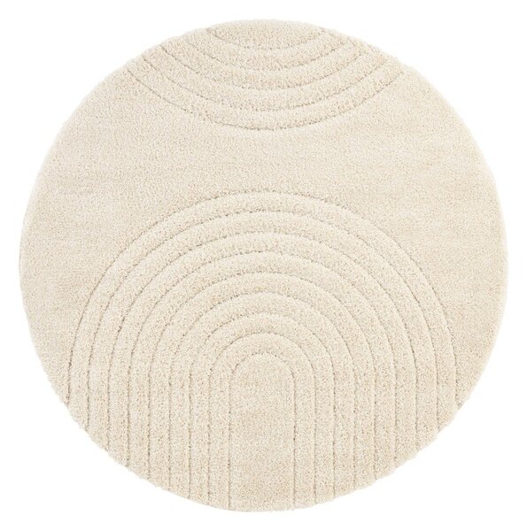 Krémovobiely koberec Mint Rugs Norwalk Fergus, ø 160 cm