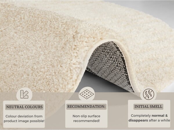 Krémovobiely koberec Mint Rugs Norwalk Fergus, ø 160 cm