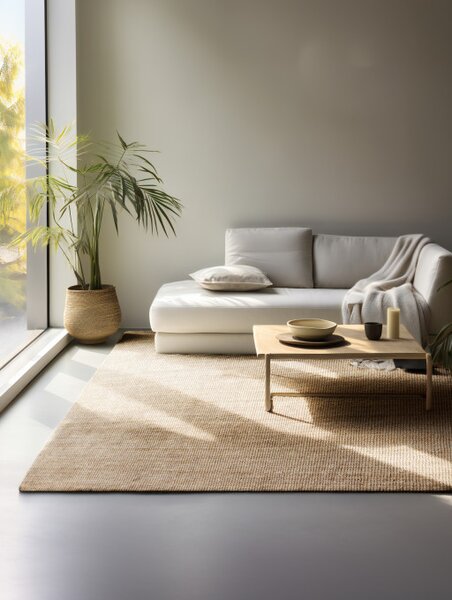 Koberec Hanse Home Bouclé Jaipur naturálny / zlatý