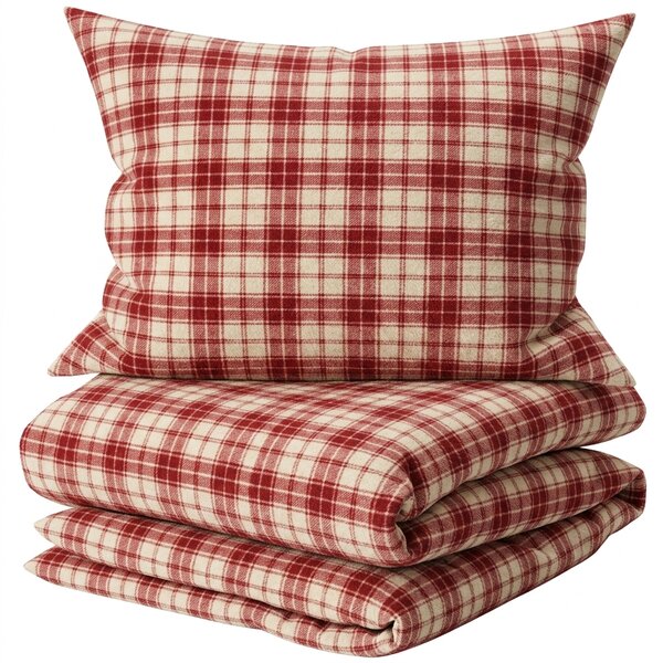 Flanelové obliečky TARTAN HEART farebné Rozmer obliečky: 70 x 90 cm | 140 x 200 cm