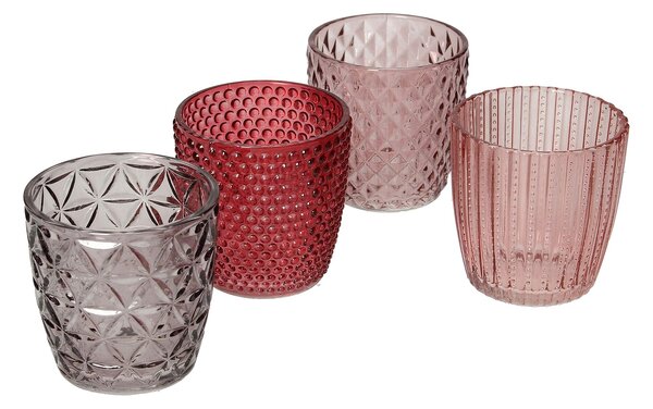 Sada svietnikov Altare 4 ks. pink