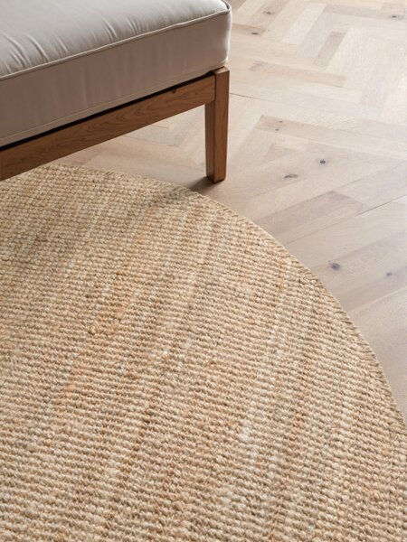 Koberec Hanse Home Bouclé Jaipur naturálny / zlatý kruh