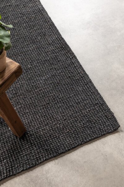 Koberec Hanse Home Bouclé Jaipur čierny