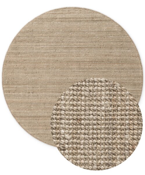 Koberec Hanse Home Bouclé Jaipur naturálny / sivý / hnedý kruh