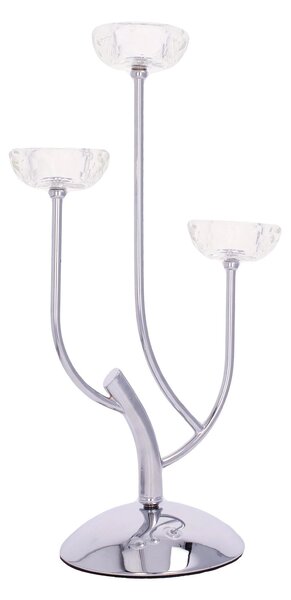 Svietnik Elisabeth silver wys. 44,5cm