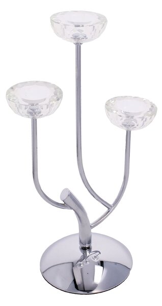 Svietnik Elisabeth silver wys. 44,5cm