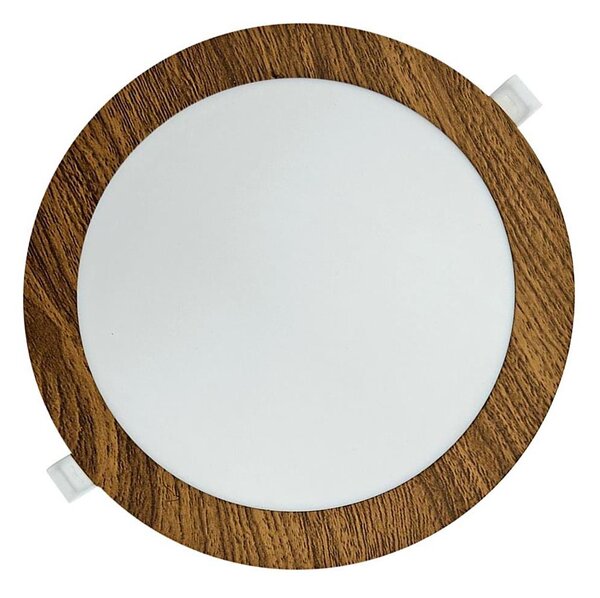 LED Podhľadové svietidlo CIRCLE LED/18W/230V 4200K pr. 22 cm hnedá