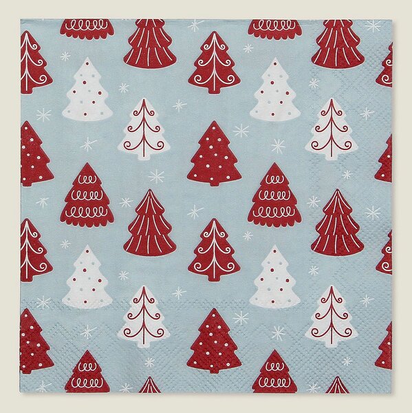 Vianočné obrúsky Winter Trees II 16x16 cm
