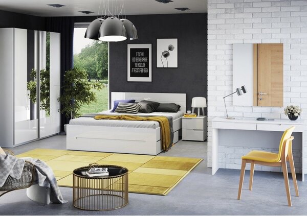 Szynaka Komoda Selene 2 50 cm biela mat/lesk