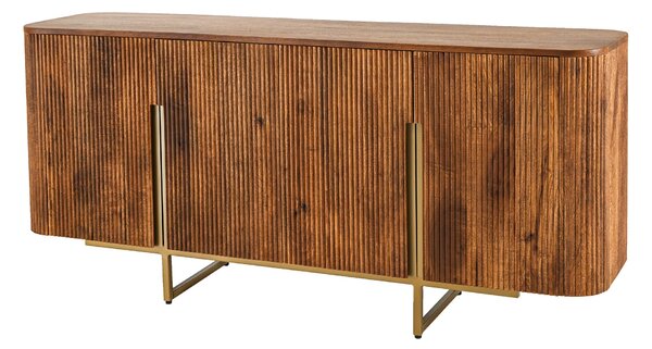 Bočný stolík GATSBY 160cm retro štýl mango zlato