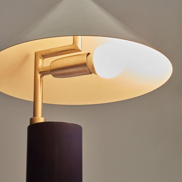 MUZZA Stolná lampa vasli 42 cm modrá