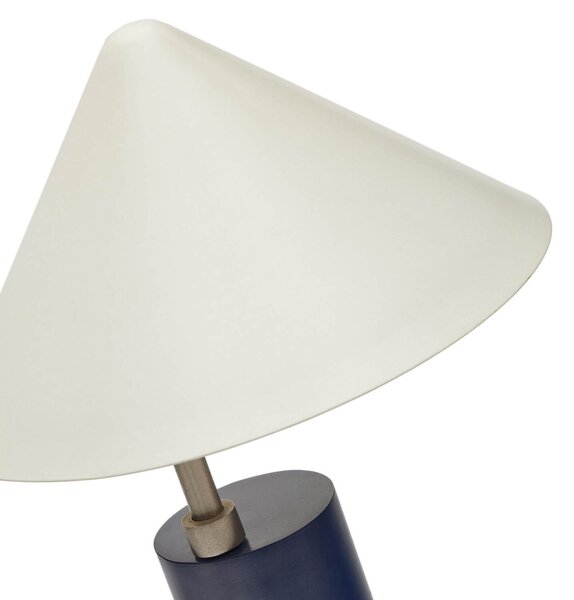 MUZZA Stolná lampa vasli 42 cm modrá