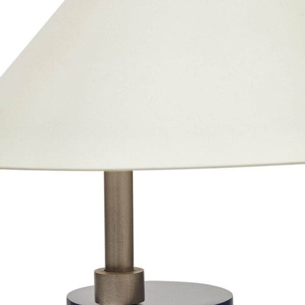 MUZZA Stolná lampa vasli 42 cm modrá