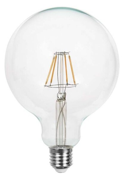 V-TAC LED filament žiarovka E27 G125 10W, Neutrálna biela 4000 - 4500K