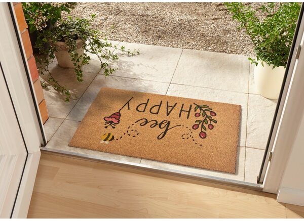 Rohožka z kokosového vlákna 75x45 cm Bee Happy - Hanse Home