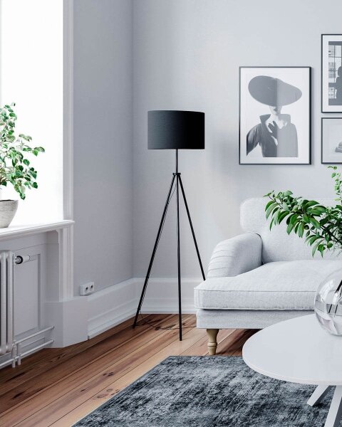 ByRydens 4100700-4000 - Stojacia lampa RINA 1xE27/5W/230V čierna