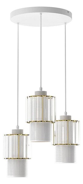 Luster na lanku BLANCO 3xE27/60W/230V biela