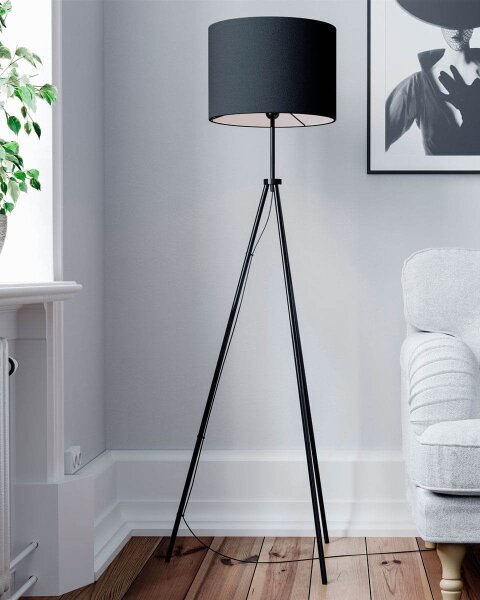 ByRydens 4100700-4000 - Stojacia lampa RINA 1xE27/5W/230V čierna