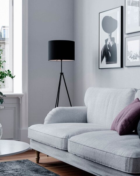 ByRydens 4100700-4000 - Stojacia lampa RINA 1xE27/5W/230V čierna