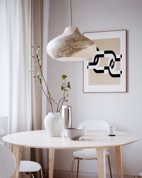 ByRydens 4202280-5507 - Závesný luster MIRA na lanku 1xE27/5W/230V hnedý