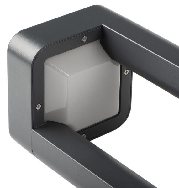 Kanlux 36552 - Vonkajšie nástenné svietidlo PEVO 1xGX53/11W/230V IP44 antracit