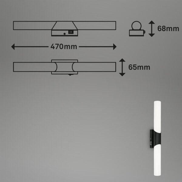 Briloner 2111-115 - LED kúpeľňové osvetlenie na zrkadlo LED/11W/230V IP44