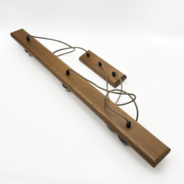 Luster na lanku AIDA 3xE27/15W/230V pr. 25 cm dub/rafia