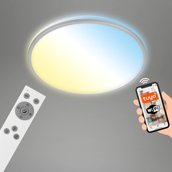 Briloner 3065-014 - LED stmievateľné stropné svietidlo IVY 42 W/230 V Wi-Fi Tuya priemer 49 cm + diaľkový ovládač