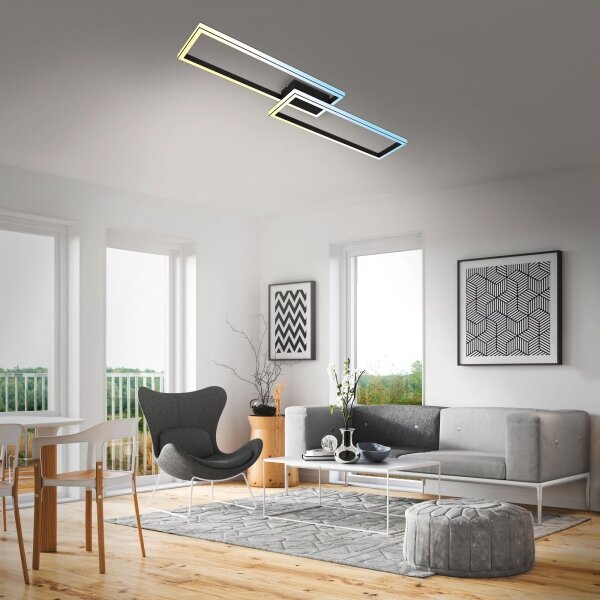 Briloner 3761015 - Stmievateľné LED stropné svietidlo LED/45W/230V 2700-6500K+DO čierne