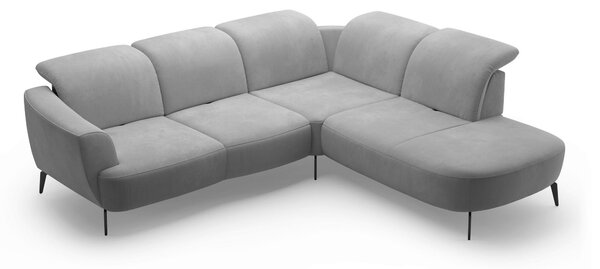 ROHOVÁ SEDAČKA, textil, sivá Sit & More - Sedačky, Online Only