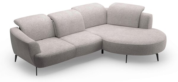 ROHOVÁ SEDAČKA, textil, strieborná Sit & More - Sedačky, Online Only
