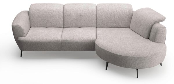 ROHOVÁ SEDAČKA, textil, strieborná Sit & More - Sedačky, Online Only