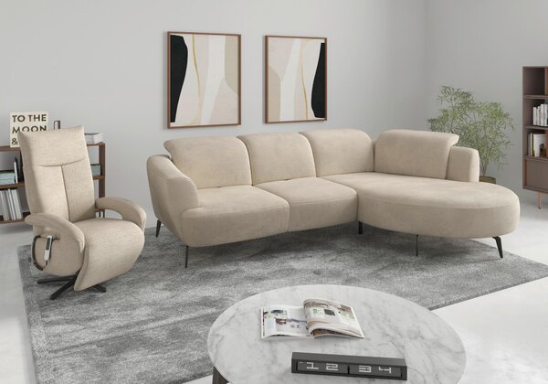 ROHOVÁ SEDAČKA, textil, piesková Sit & More - Sedačky, Online Only