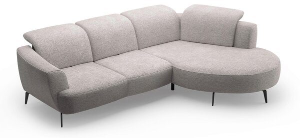 ROHOVÁ SEDAČKA, textil, strieborná Sit & More - Sedačky, Online Only