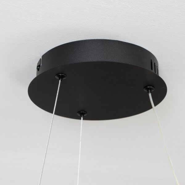 Brilagi - LED stmievateľný luster na lanku FALCON II LED/67W/230V pr. 40 cm čierny + diaľkový ovládač