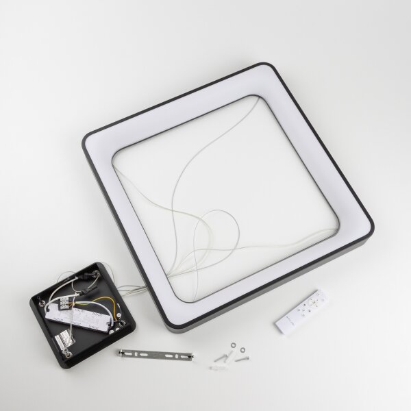 Brilagi - LED stmievateľný luster na lanku FALCON II LED/125W/230V 60x60 cm čierny + diaľkové ovládanie