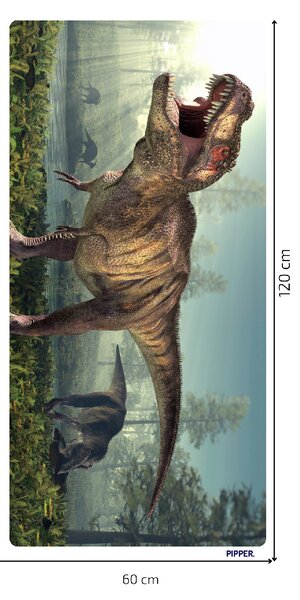 PIPPER. Samolepiaca textilná tapeta - T-Rex