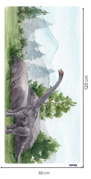 PIPPER. Samolepiaca textilná tapeta - Dinosaurus