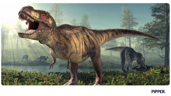 PIPPER. Samolepiaca textilná tapeta - T-Rex