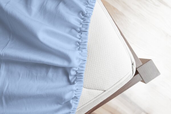 Prestieradlo Světle modré FROTÉ PREMIUM Froté PREMIUM 90-100 x 200-220/30