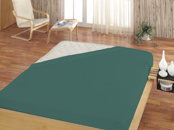 Prestieradlo Zelenomodré FROTÉ PREMIUM Froté PREMIUM 90-100 x 200-220/30