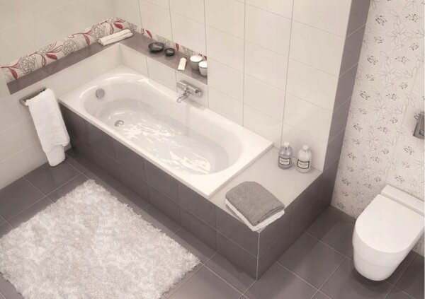 Cersanit Octavia, akrylátová vaňa 170x70cm + nožičky, biela, S301-253