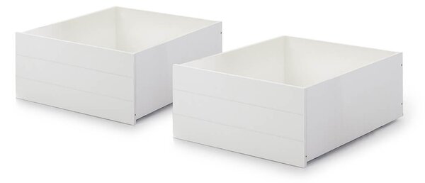 MUZZA Set 2 zásuviek pod posteľ marapa biely