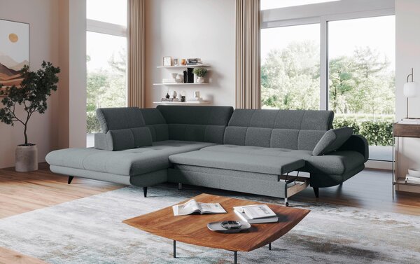 ROHOVÁ SEDAČKA, textil, antracitová Welnova - Sedačky