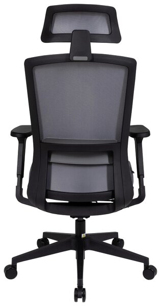 OTOČNÁ STOLIČKA, sieťovina, plochá tkanina, sivá, čierna MID.YOU - Online Only kancelárie, Online Only