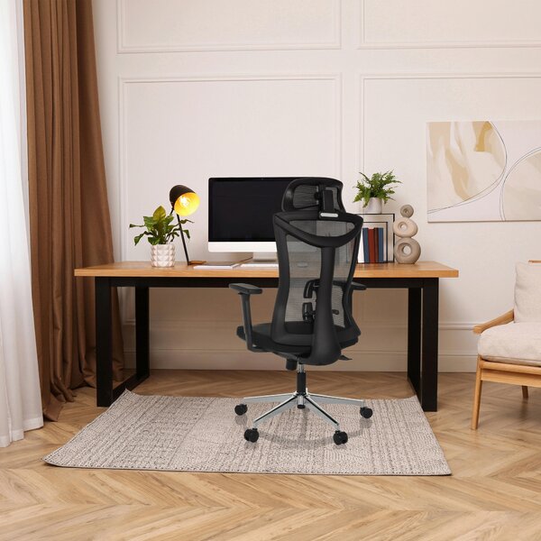 OTOČNÁ STOLIČKA, sieťovina, čierna MID.YOU - Online Only kancelárie, Online Only